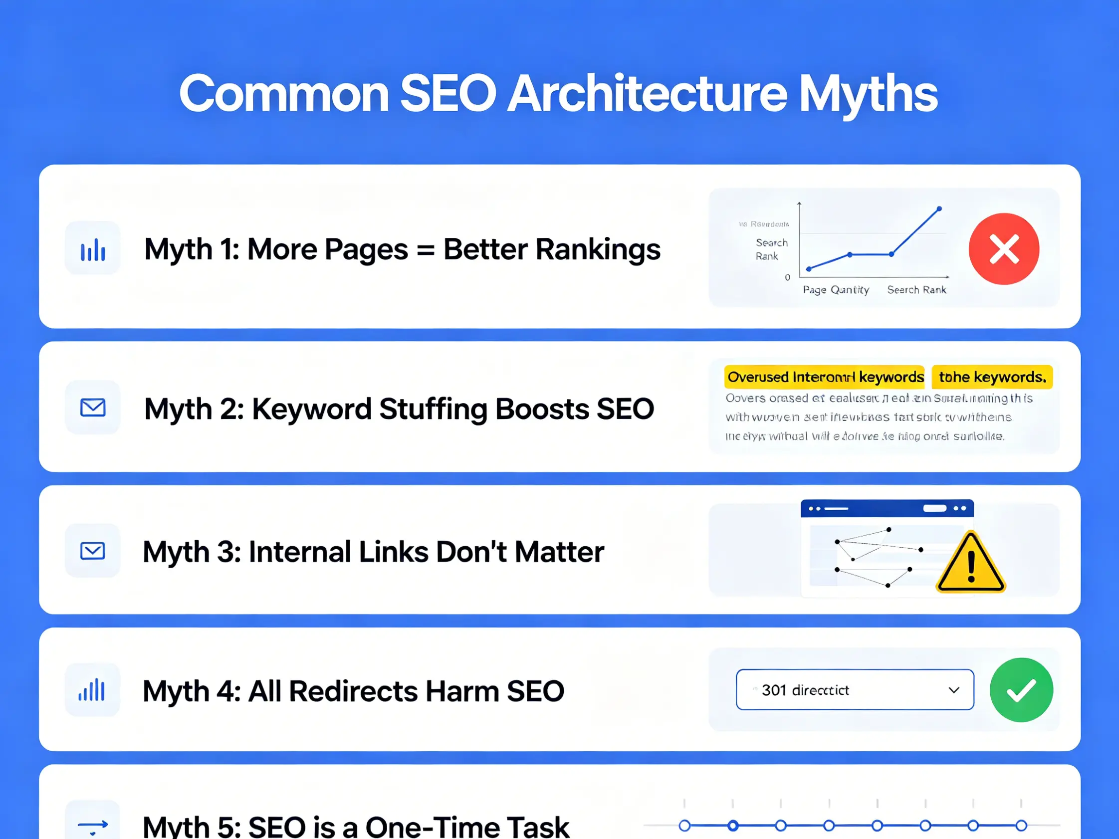 Common SEO architecture myths SEO misconceptions