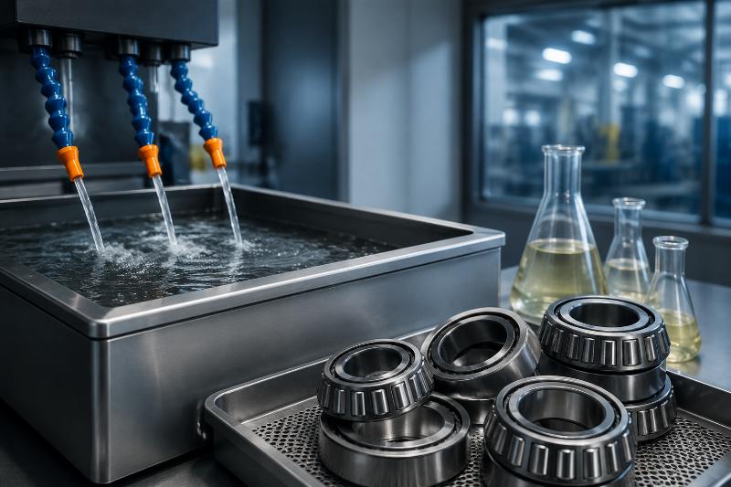Polymer quenchants maintain HRC 58-60 in tapered rollers Hardness retention curves for different quenchants