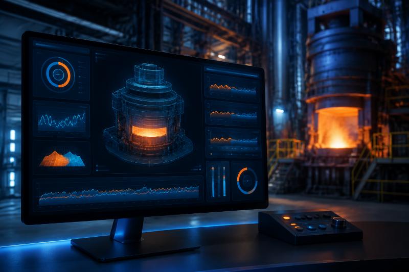 AI-driven furnace monitoring dashboard